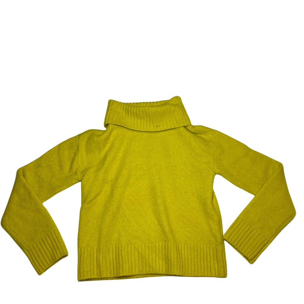 Women's Yellow Turtleneck Sweater